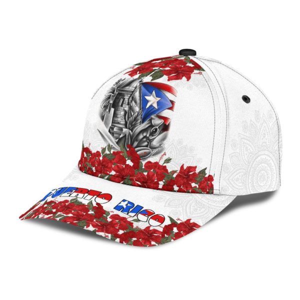 Maga Flower Puerto Rico All Over Printed 3D Cap Product Photo