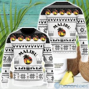 Malibu Wine Ugly Christmas All Over Printed 3D Shirt Product Photo