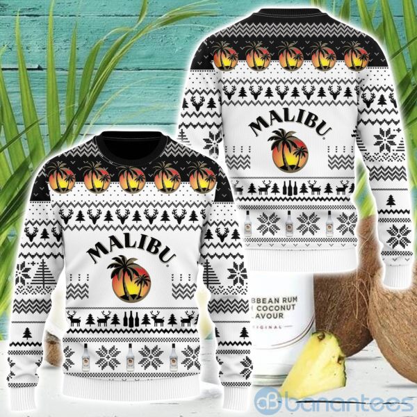 Malibu Wine Ugly Christmas All Over Printed 3D Shirt Product Photo