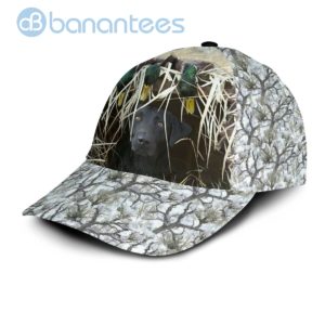 Mallarduck Hunting Duck And Dog White Camo All Over Printed 3D Cap Product Photo