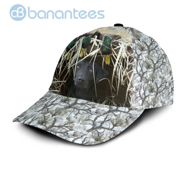 Mallarduck Hunting Duck And Dog White Camo All Over Printed 3D Cap Product Photo