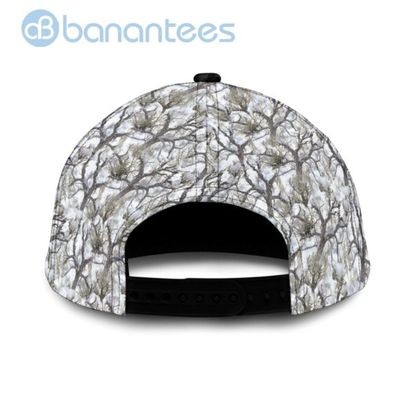 Mallarduck Hunting Duck And Dog White Camo All Over Printed 3D Cap Product Photo