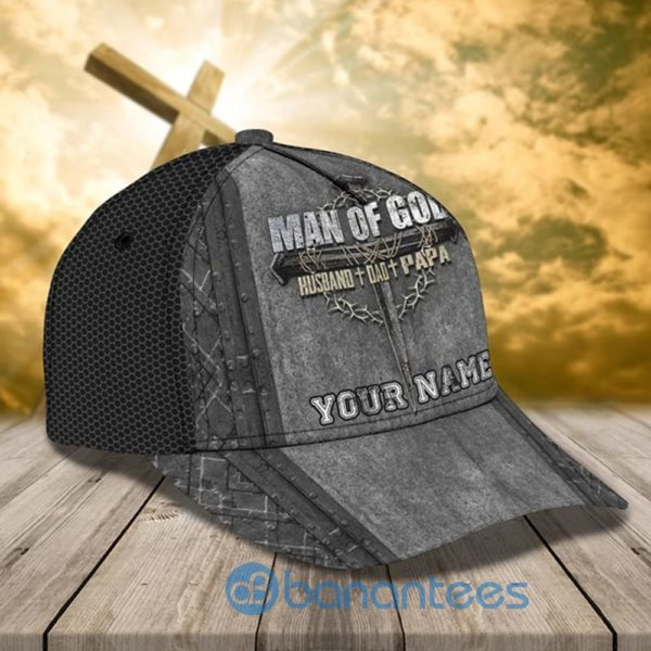 Man Of God Personalized Name All Over Printed 3D Cap Product Photo