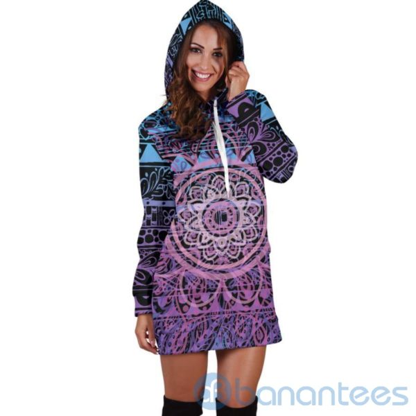 Mandala Amazing Hoodie Dress For Women Product Photo