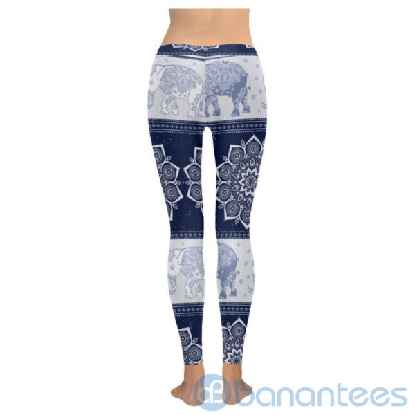 Mandala Elephant Flower Leggings For Women Product Photo