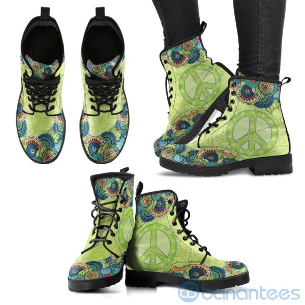 Mandala Peace Leather Boots Product Photo