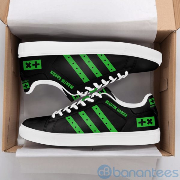 Martin Garrix Green Striped Low Top Skate Shoes Product Photo