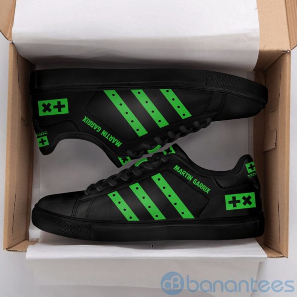 Martin Garrix Green Striped Low Top Skate Shoes Product Photo