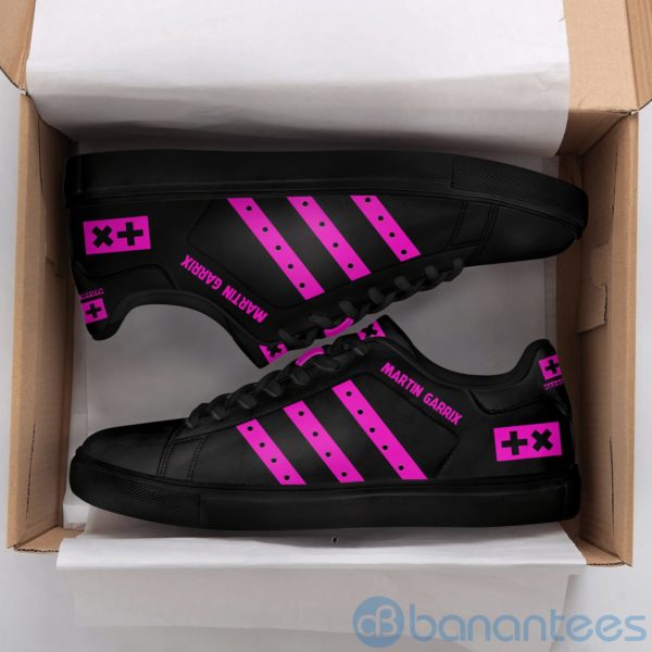 Martin Garrix Purple Striped Low Top Skate Shoes Product Photo