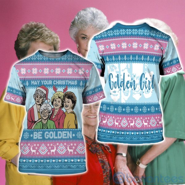 May Your Christmas Be Golden The Golden Girl Christmas All Over Printed 3D Shirt Product Photo