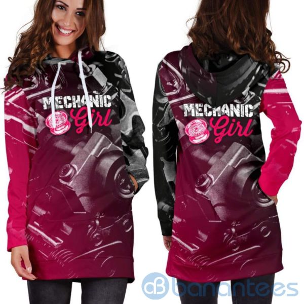 Mechanic Girl Hoodie Dress For Women Product Photo