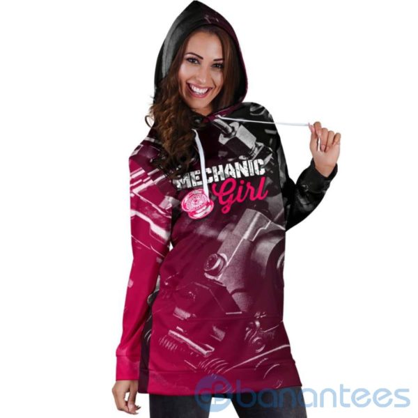 Mechanic Girl Hoodie Dress For Women Product Photo