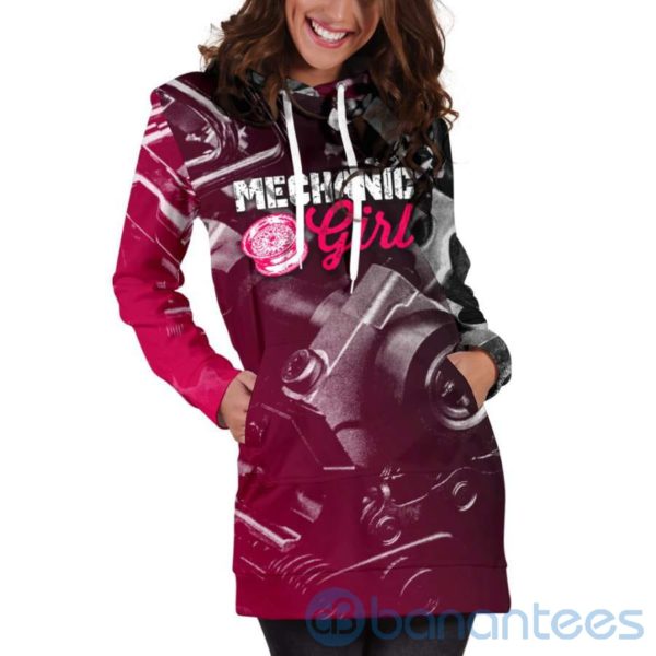 Mechanic Girl Hoodie Dress For Women Product Photo