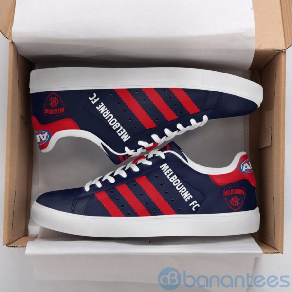 Melbourne Football Club Red Striped Low Top Skate Shoes Product Photo