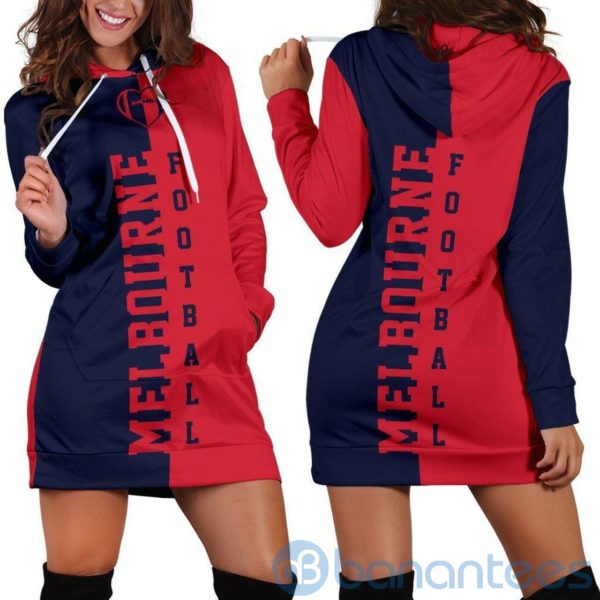 Melbourne Football Hoodie Dress For Women Product Photo