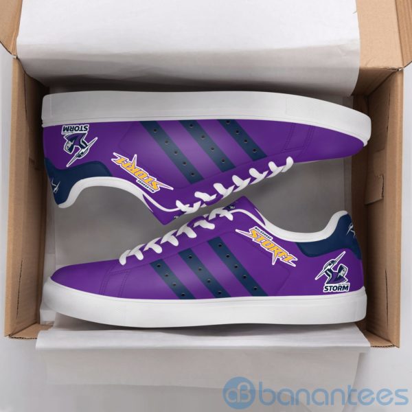Melbourne Storm Navy Striped Purple Low Top Skate Shoes Product Photo