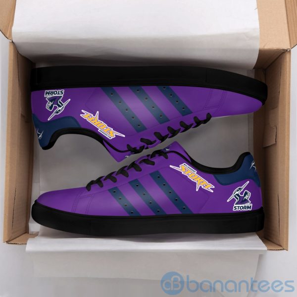 Melbourne Storm Navy Striped Purple Low Top Skate Shoes Product Photo
