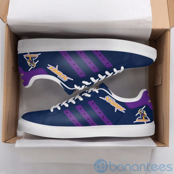 Melbourne Storm Purple Stripe Navy Low Top Skate Shoes Product Photo