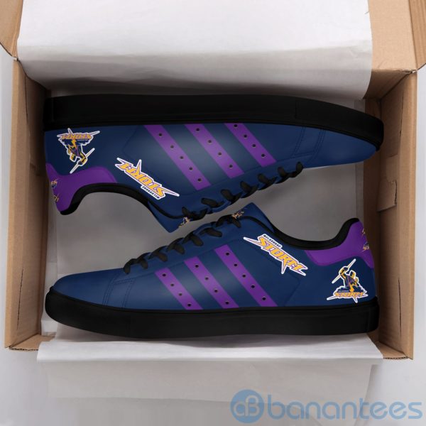 Melbourne Storm Purple Stripe Navy Low Top Skate Shoes Product Photo