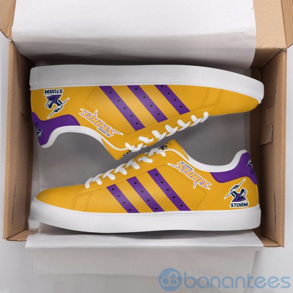 Melbourne Storm Purple Striped Low Top Skate Shoes Product Photo