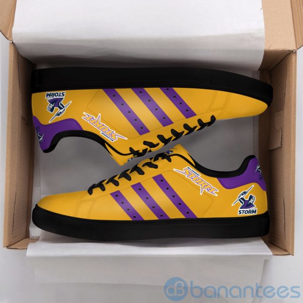 Melbourne Storm Purple Striped Low Top Skate Shoes Product Photo