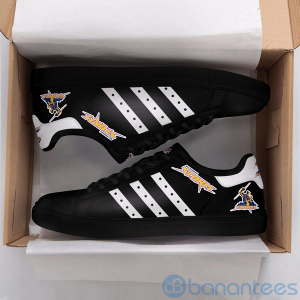 Melbourne Storm White Striped Black Low Top Skate Shoes Product Photo