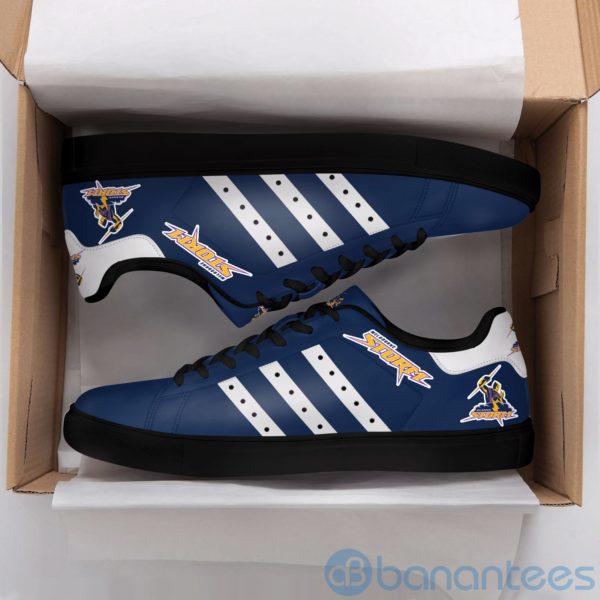 Melbourne Storm White Striped Navy Low Top Skate Shoes Product Photo