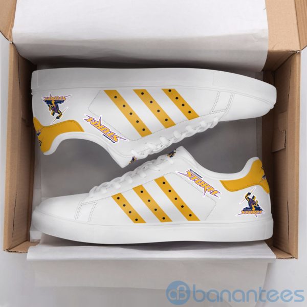 Melbourne Storm Yellow Striped Low Top Skate Shoes Product Photo
