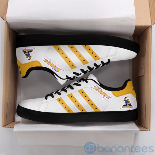 Melbourne Storm Yellow Striped Low Top Skate Shoes Product Photo