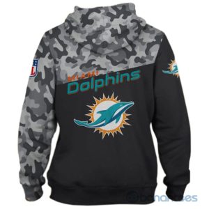 Men's Miami Dolphins Military Camo Full Printed 3D Hoodie Zip Hoodie Product Photo
