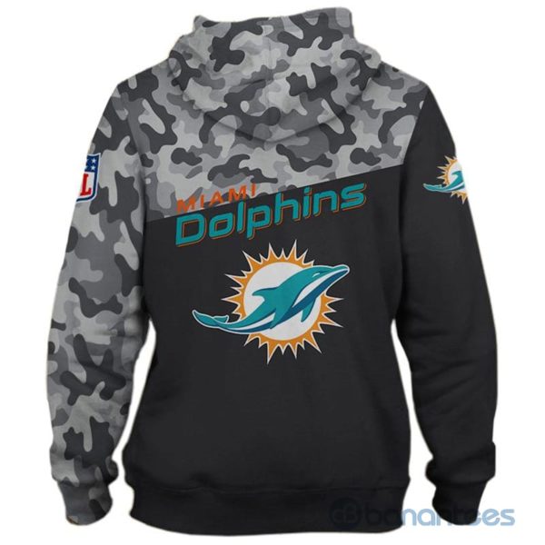 Men's Miami Dolphins Military Camo Full Printed 3D Hoodie Zip Hoodie Product Photo
