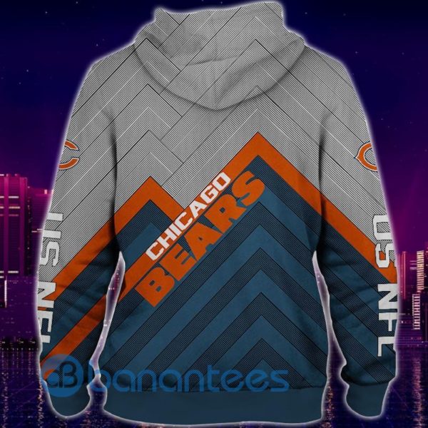 Men's Chicago Bears All Over Printed 3D Hoodie Zip Hoodie Product Photo