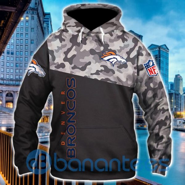Men's Denver Broncos Military Hoodies 3D Zip Hoodie Full Printed Product Photo