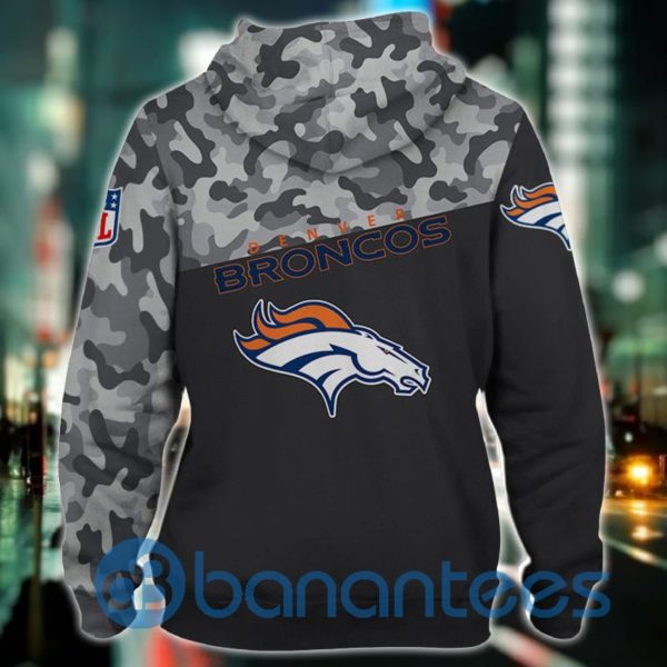 Men's Denver Broncos Military Hoodies 3D Zip Hoodie Full Printed Product Photo