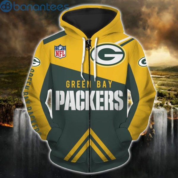 Men's Green Bay Packers 3D Hoodie Zip Hoodie Product Photo