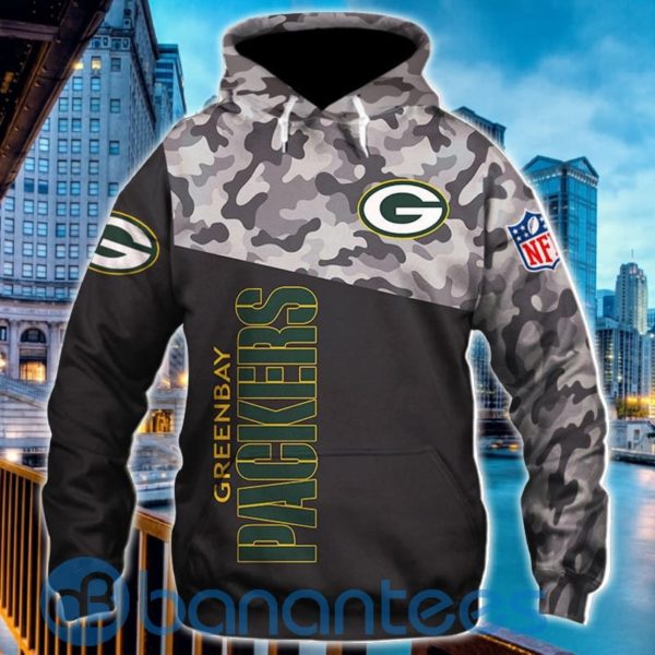 Men's Green Bay Packers All Over Printed 3D hoodie Product Photo