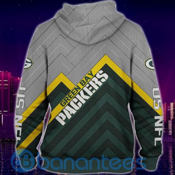 Men's Green Bay Packers All Over Printed 3D Hoodie Zip Hoodie Product Photo
