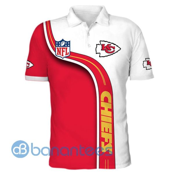 Men's Kansas City Chiefs Full Printed 3D Polo Shirt Product Photo