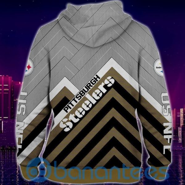 Men's Pittsburgh Steelers All Over Printed 3D Hoodie Zip Hoodie Product Photo