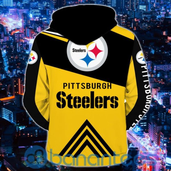 Men's Pittsburgh Steelers All Over Printed 3D Zip Hoodie Product Photo