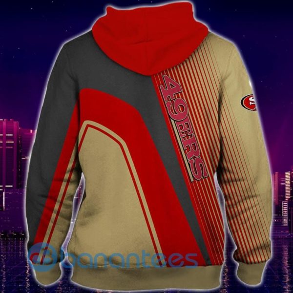 Men's San Francisco 49ers All Over Printed 3D Hoodie Zip Hoodie Product Photo