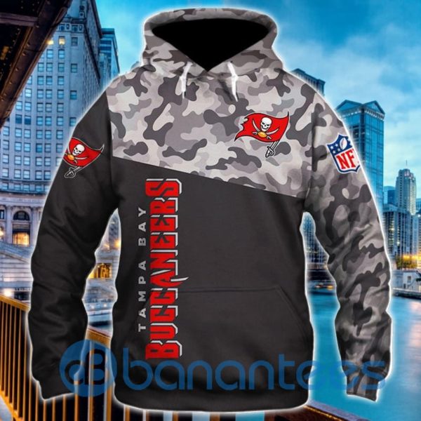 Men's Tampa Bay Buccaneers Military 3D Hoodie Zip Hoode Full Printed Product Photo