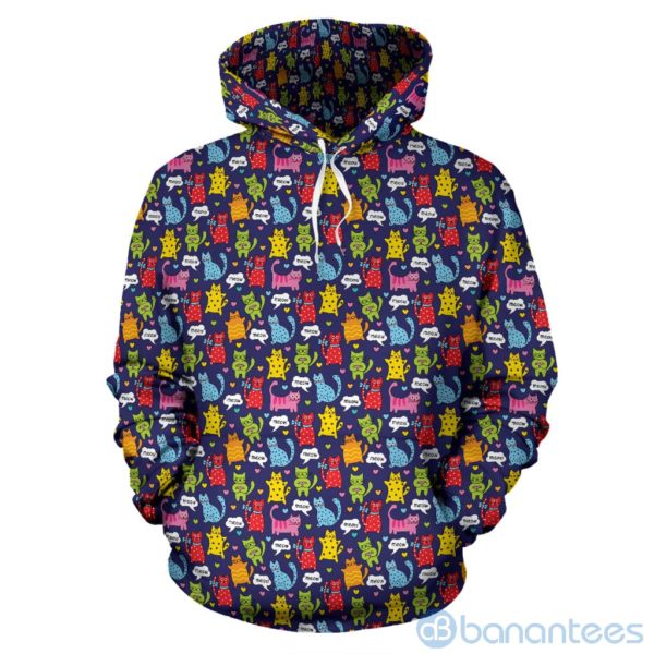 Meow Cat All Over Printed 3D Hoodie Product Photo