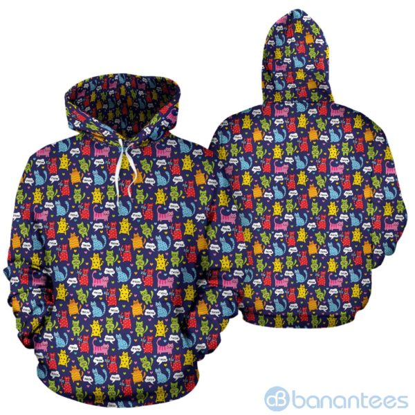 Meow Cat All Over Printed 3D Hoodie Product Photo