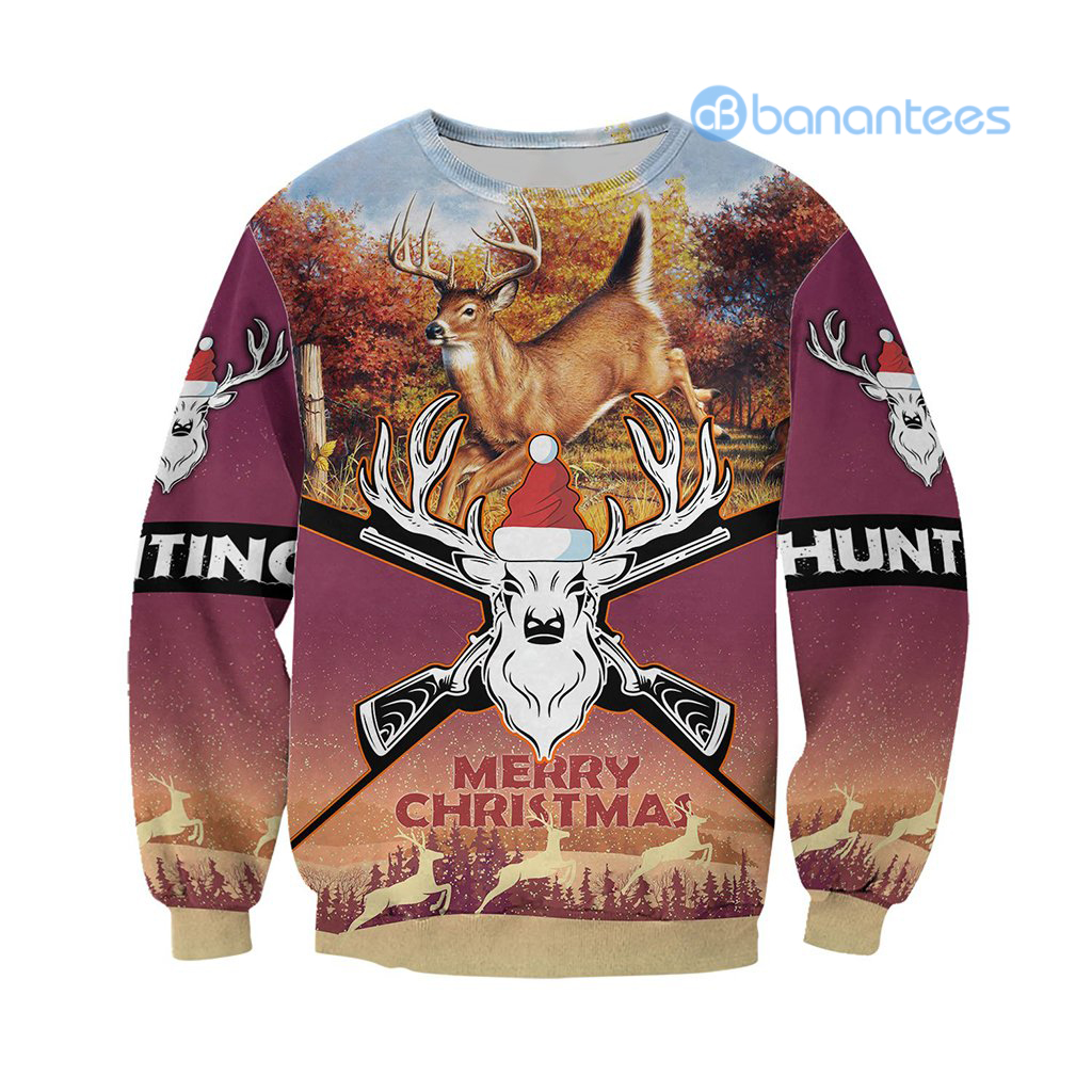 merry-christmas-deer-hunting-all-over-printed-3d-shirts-3d-sweatshirt-black.jpg Merry Christmas Deer Hunting All Over Printed 3D Shirts - 3D Sweatshirt - Black