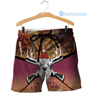 merry christmas deer hunting all over printed 3d shirts short pant black 300x300 image Merry Christmas Deer Hunting All Over Printed 3D Shirts - Short Pant - Black