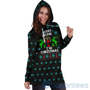 Merry Drunk I?m Christmas Hoodie Dress For Women Product Photo