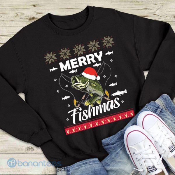 Merry Fishmas Graphic Unisex Sweatshirt Product Photo