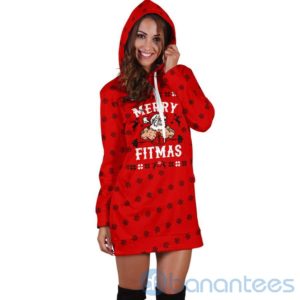 Merry Fitmas Hoodie Dress For Women Product Photo