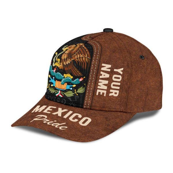 Mexican Pride Personalized Name All Over Printed 3D Cap Product Photo
